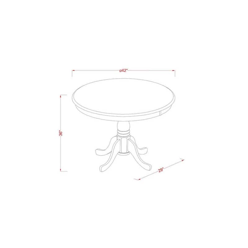 Asian Allure Dining Table Set - Kitchen Table & Bar Stool Set