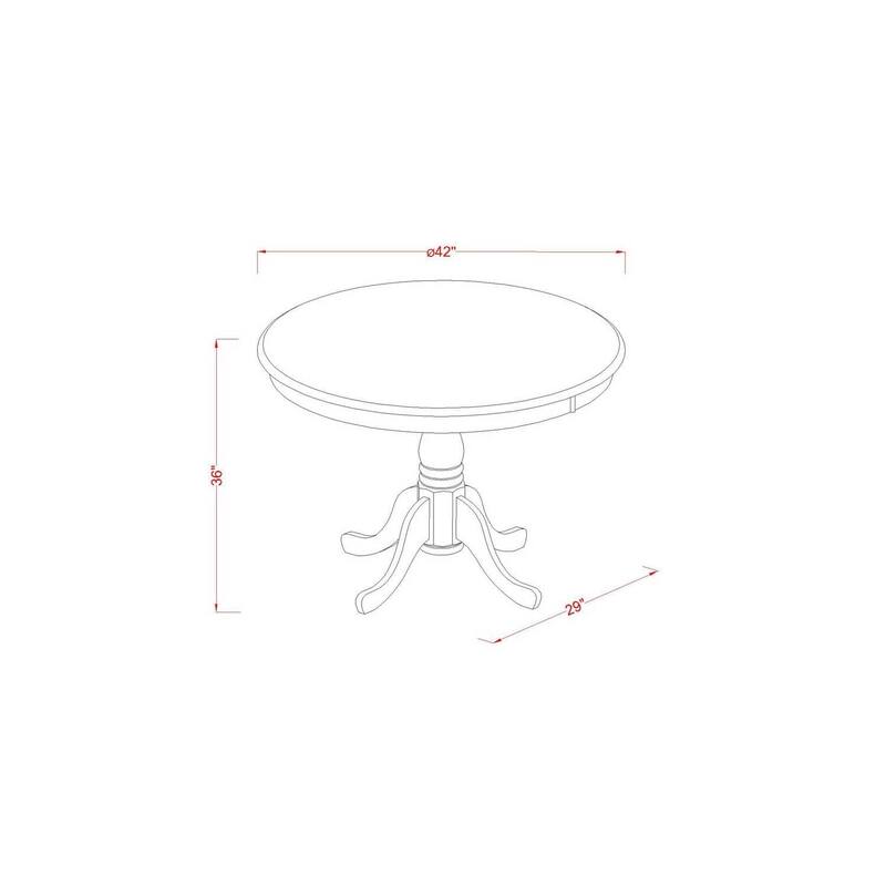 Modern Farmhouse Table Set - Kitchen Dining Table with Bar Stools - 5 Piece Set