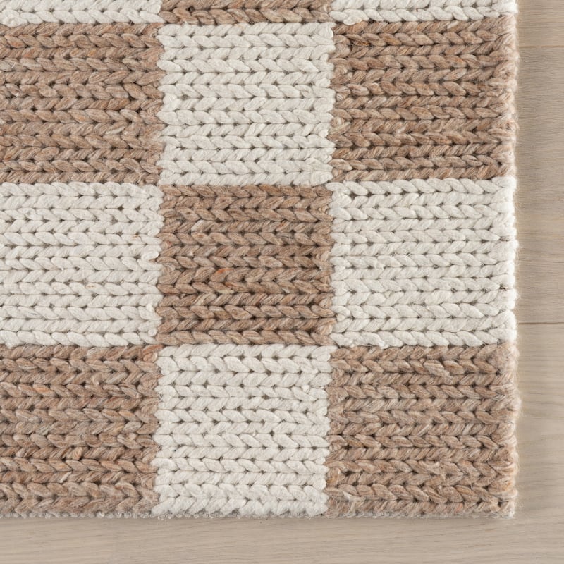 Nuloom Thorenne Checkered Modern Wool Rug