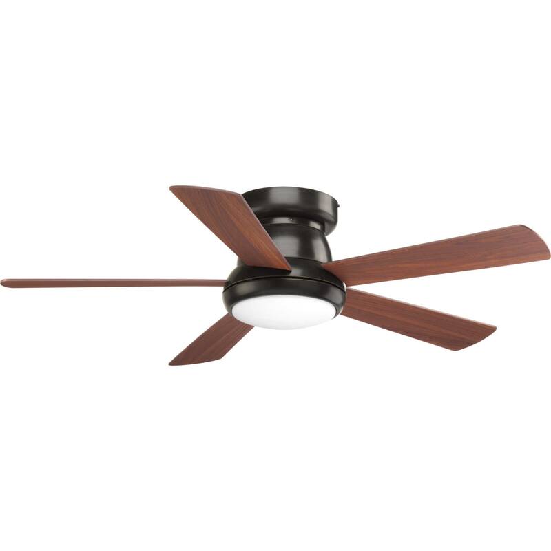 Progress Lighting Vox 52" 5 Blade Hugger Ceiling Fan with LED Light - Antique Bronze