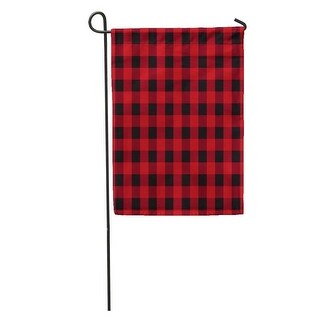 Shop Red Basket Buffalo Plaid Picnic Abstract Black Checkered