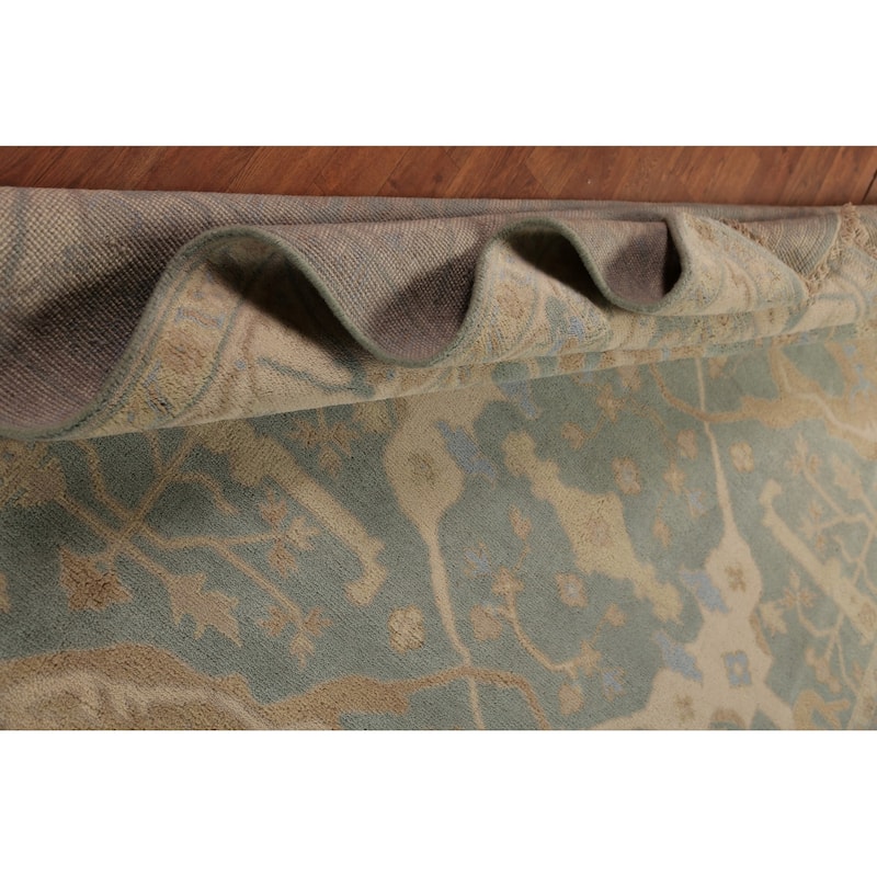 Oushak Indian Rug Hand-Knotted Transitional Wool Carpet - 8'0"x 9'9"