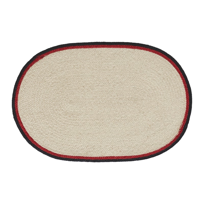 Jolly Ole Santa Jute Oval Placemat 10x15