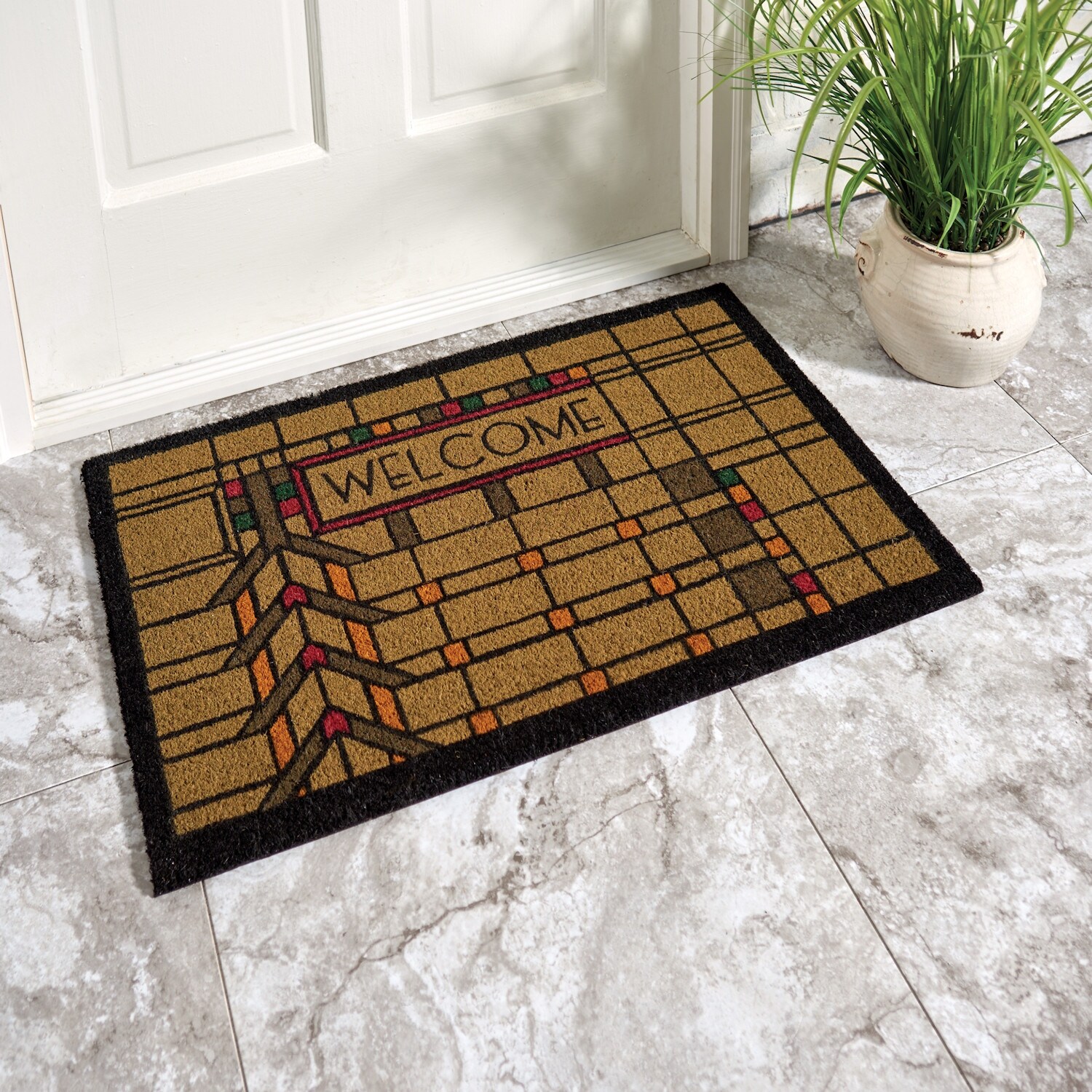 https://ak1.ostkcdn.com/images/products/is/images/direct/3b2099cb3a47702a6f0652ceb50b0530ca53f9db/Frank-Lloyd-Wright-Tree-of-Life-Doormat-Indoor-Outdoor-Coir-Welcome-Mat-Rubber-Backed-Decorative-Door-Mat%2C-30%22-x-18%22.jpg
