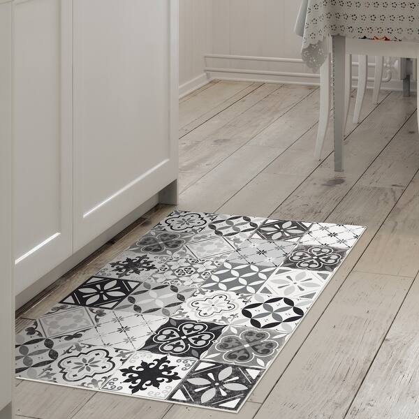 American Art Decor Indoor Vinyl Floor Mat Tile Pattern 2 X 3 Overstock 31932493