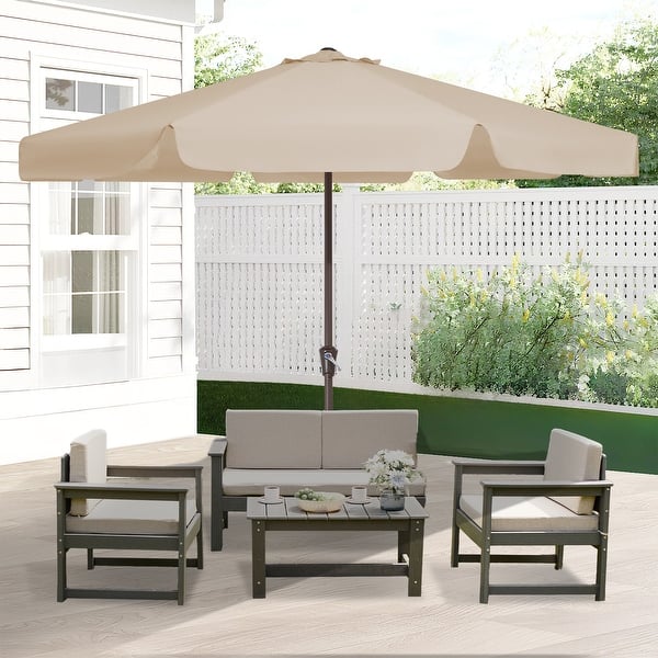 12 x 16 patio umbrella canzas TheLAShop 15'x9' 12-Rib Patio Rectangular Umbrella Replacement Canopy
