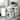 Desks and Stool Set 3pc Rolling Desk with Casters, 2 Charging ports Home Office Furniture