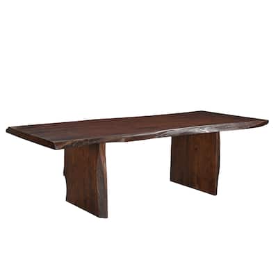Morgan Live Edge Extendable Solid Wood Dining Table