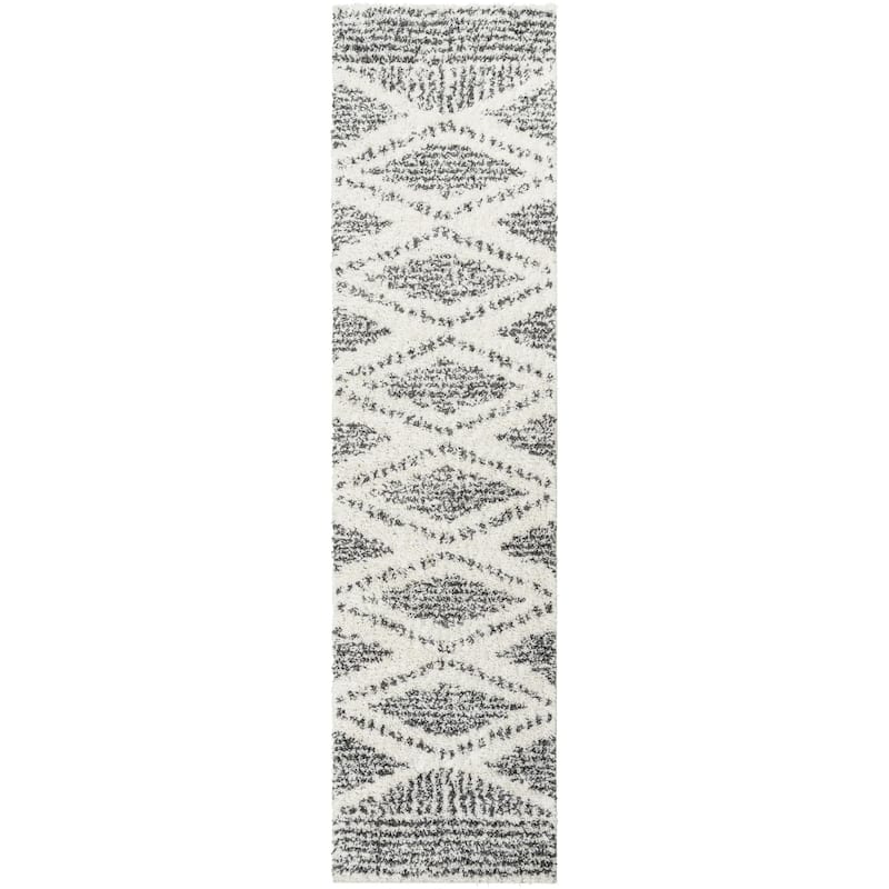 Livabliss Deluxe Shag Moroccan Tribal Area Rug