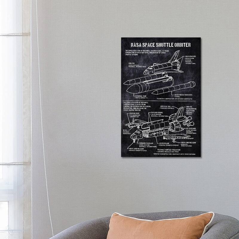 iCanvas "nasa space shuttle orbiter" by Joseph Fernando Canvas Print - 26x18x1.5