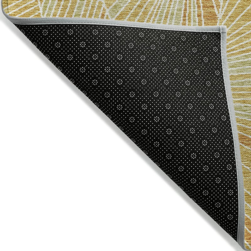 Machine Washable Indoor/ Outdoor Chantille Modern Mosaic Rug