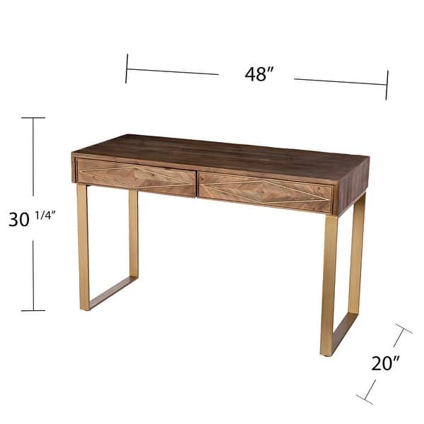 Carbon Loft Aliso Contemporary Natural Wood Desk
