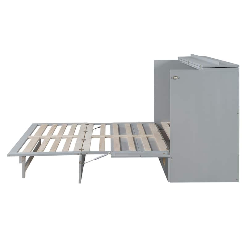 Full Size Murphy Bed with Large Drawer