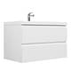 preview thumbnail 44 of 169, CASAINC Floating Bathroom Vanity with Resin Top Basin and Soft Closing Drawers