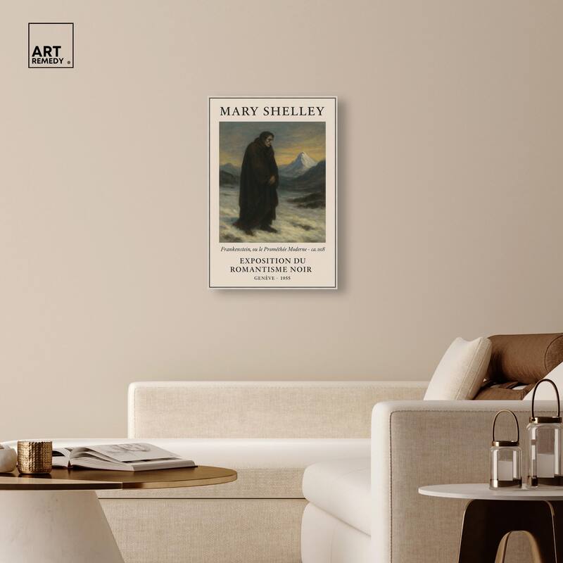 Mary Shelley Canvas by Art Remedy
