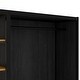 preview thumbnail 8 of 10, Safety Design Metal Frame Floor Bed with Wardrobe, Many Storage Shelves, Full Size, Black