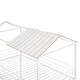 preview thumbnail 16 of 25, Twin over Twin Metal Bunk Bed with Half Roof, Guardrail, and Ladder, Premium Steel Slats Support, Ideal Kids' Furniture
