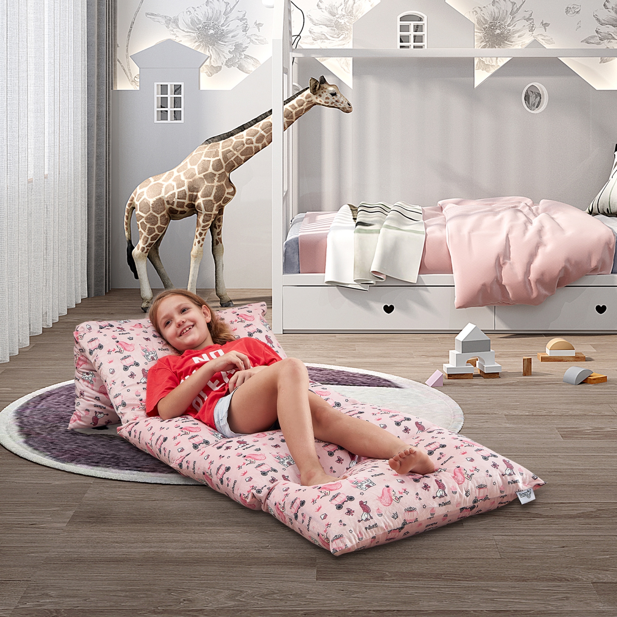 Floor cushion bed clearance