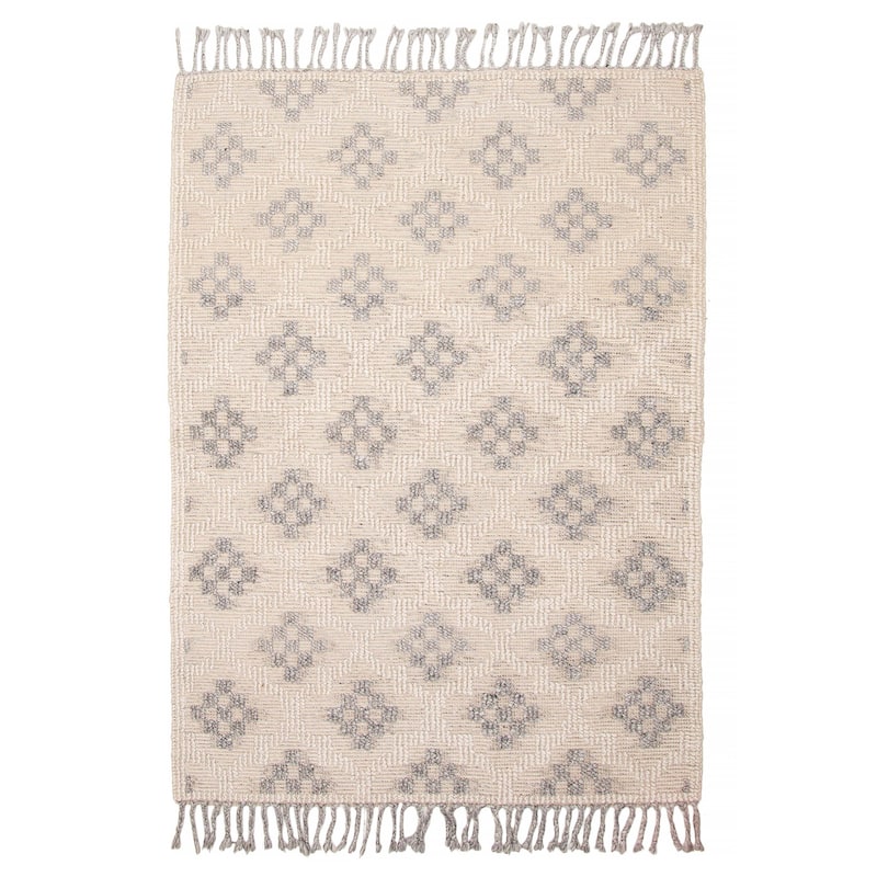 ECARPETGALLERY Braid weave Sienna Beige Wool Rug - 5'3 x 7'4 - Beige - 5'3 x 7'4