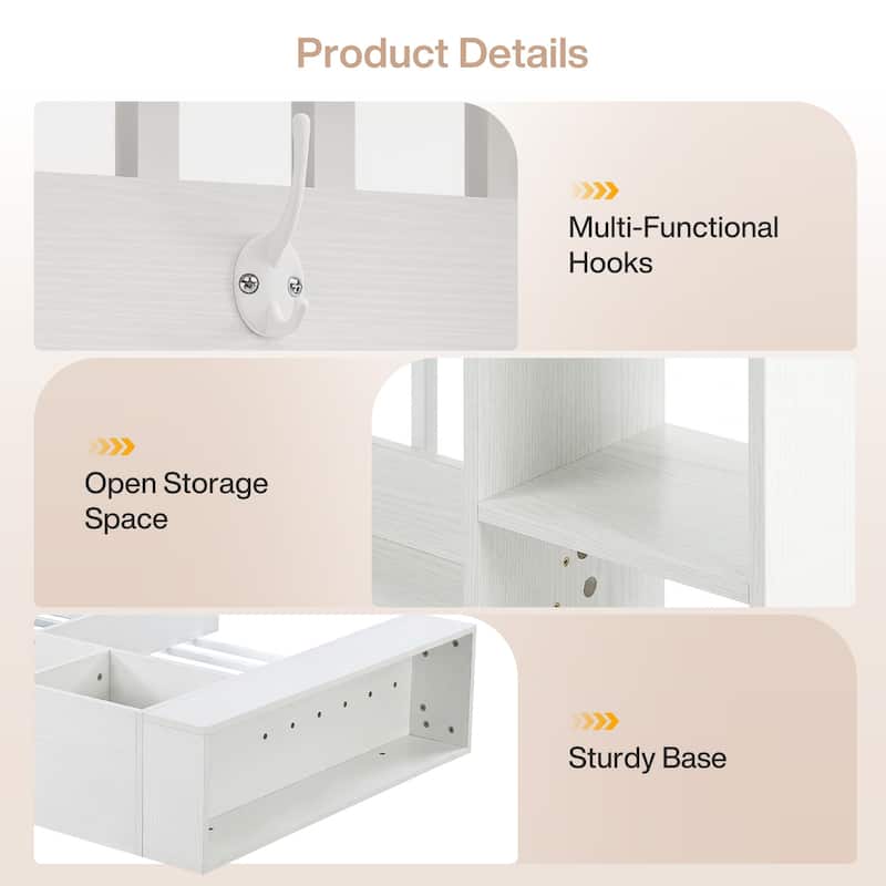 71" Modern Wall Room Divider for Home & Office Decorative