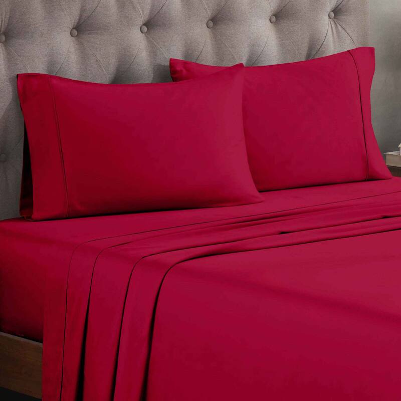 Superior Egyptian Cotton 300 Thread Count Solid Bed Sheet Set