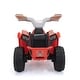 preview thumbnail 4 of 12, Red Kids Electric ATV Quad Toy Car wForward/Reverse Switch, Anti-Slip Wheels, Music, Bluetooth, Power Display for Boys Girls