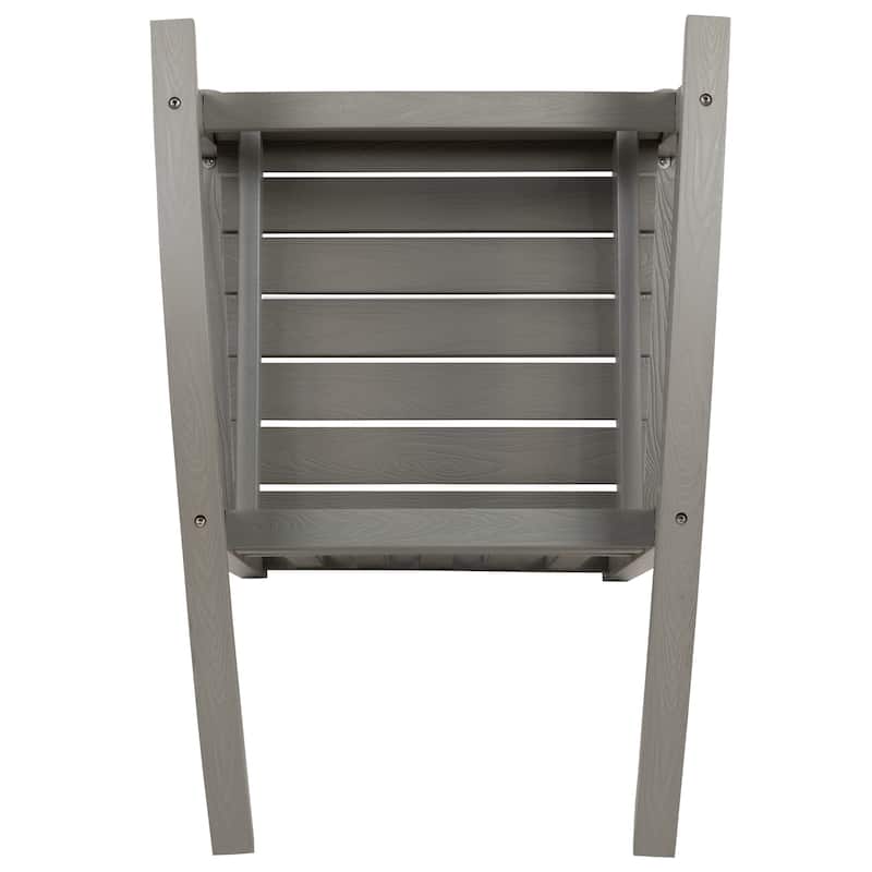 All-Weather Rocking Chair in Faux Wood - Patio and Backyard Furniture