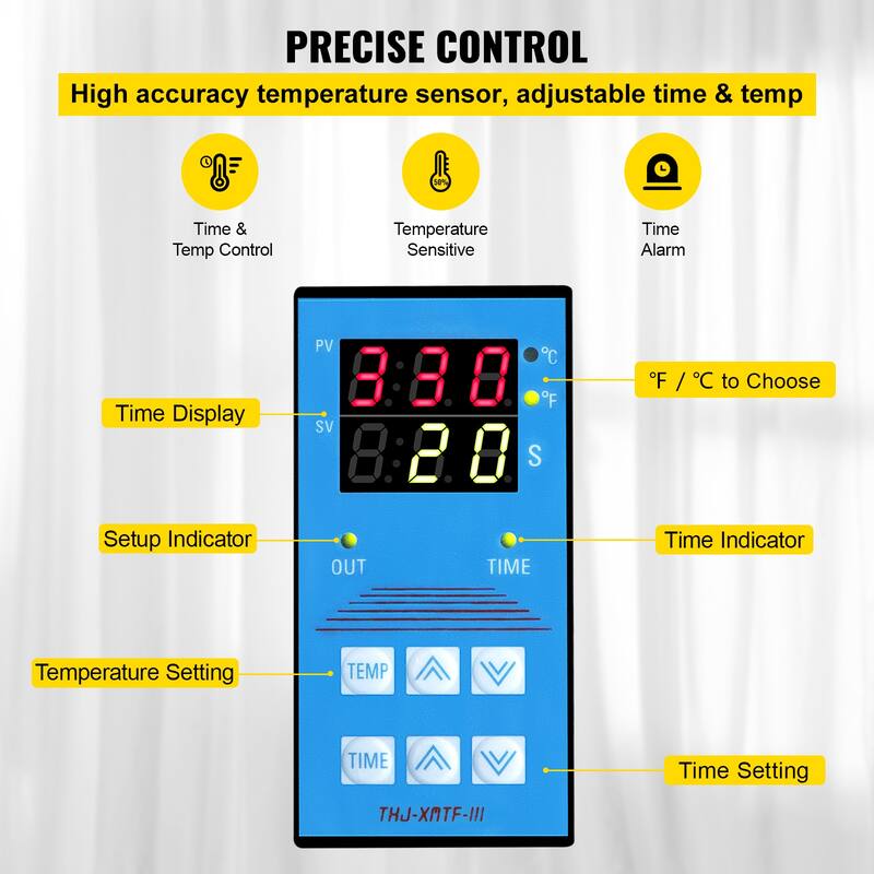 VEVOR Hat Press 3.5" x 5.5" Cap Heat Press Machine Transfer Sublimation Machine DIY - 3.5 x 5.5 in