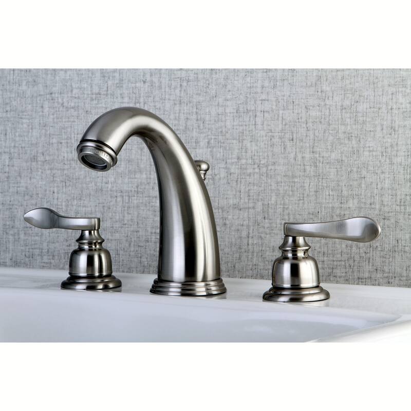 Kingston Brass NuWave French 8 in. Widespread Bathroom Faucet - Brushed Nickel