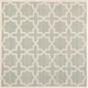preview thumbnail 95 of 155, SAFAVIEH Handmade Chatham Clemma Modern Moroccan Wool Rug 4' Square - Grey/Ivory - Square