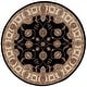 preview thumbnail 23 of 43, Nourison Modesto Persian Floral Border Area Rug 5'3" Round - Black - Round