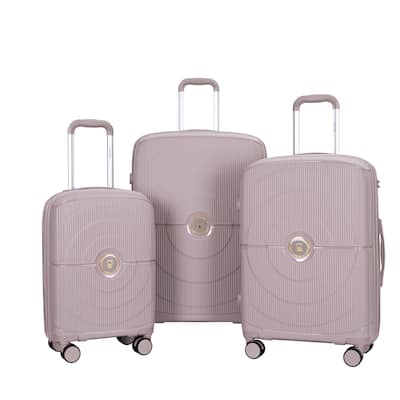 Hardshell Suitcase Double Spinner Wheels PP Luggage Sets Lightweight Durable Suitcase with TSA Lock,3-Piece Set