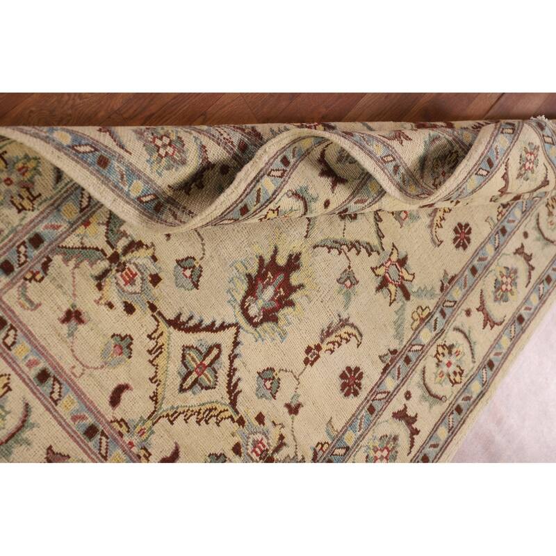 Floral Beige Kazak Oriental Accent Rug Hand-Knotted Wool Carpet - 3'3"x 5'1"