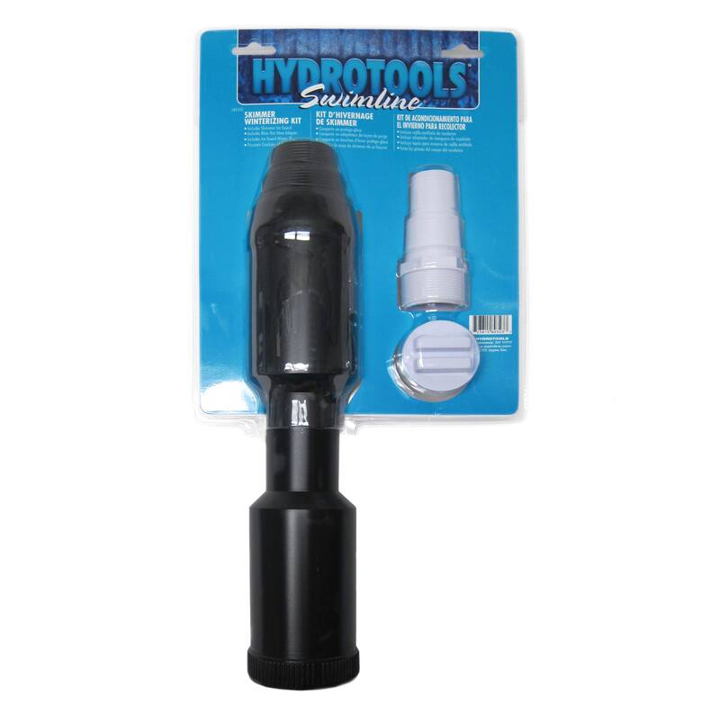 HydroTools Swimming Pool Skimmer Winterizing Kit - 16.5" - Black White