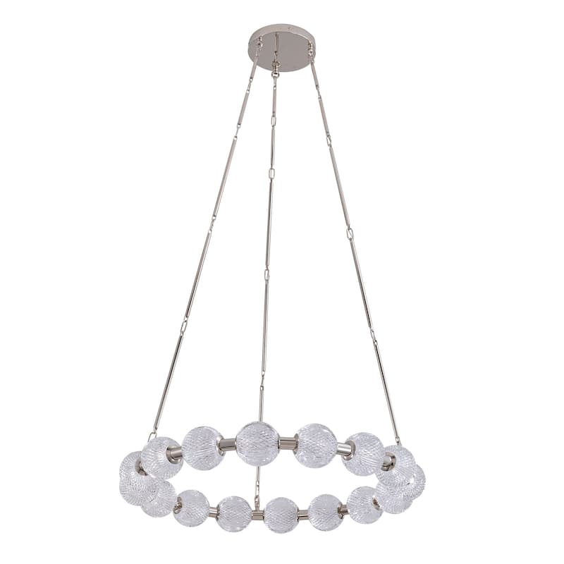 Alora Lighting CH321032-UNV-010 Marni 33" Wide LED Ring Chandelier