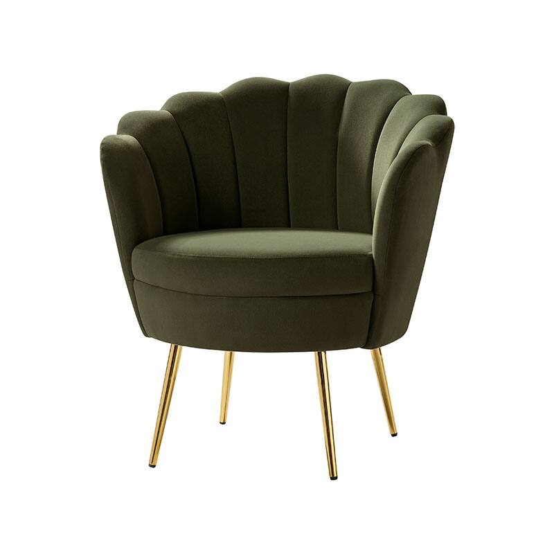 Xabier Cute Modern Upholstered Barrel Chair Accent Chair with Tufted Back by HULALA HOME