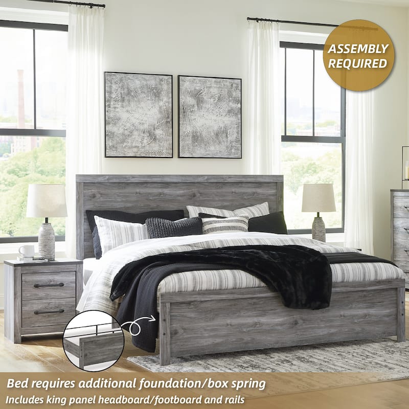 Signature Design by Ashley Bronyan Dark Gray Panel Bed