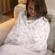 preview thumbnail 2 of 4, Sweet Jojo Designs Blush Pink White Floral Leaf Girl 5 in 1 Baby Car Seat Nursing Cover Boho Chic Bohemian Watercolor Woodland