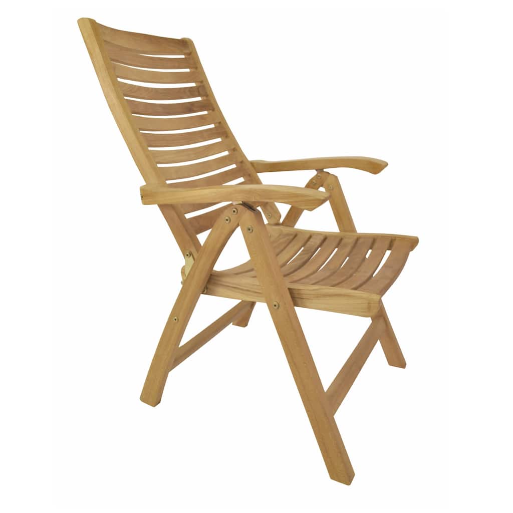 Carina Teak Outdoor Reclining Dining Chair