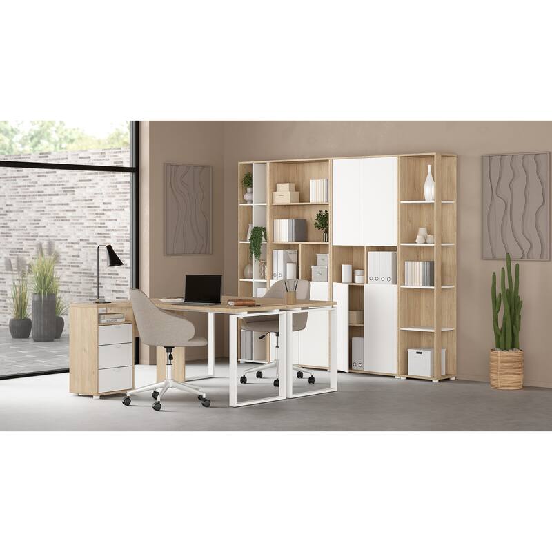 Carson Carrington Sign Narrow 10-shelf Bookcase
