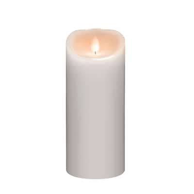 Battery Operated Flameless LED Pillar Candle - 9" - White