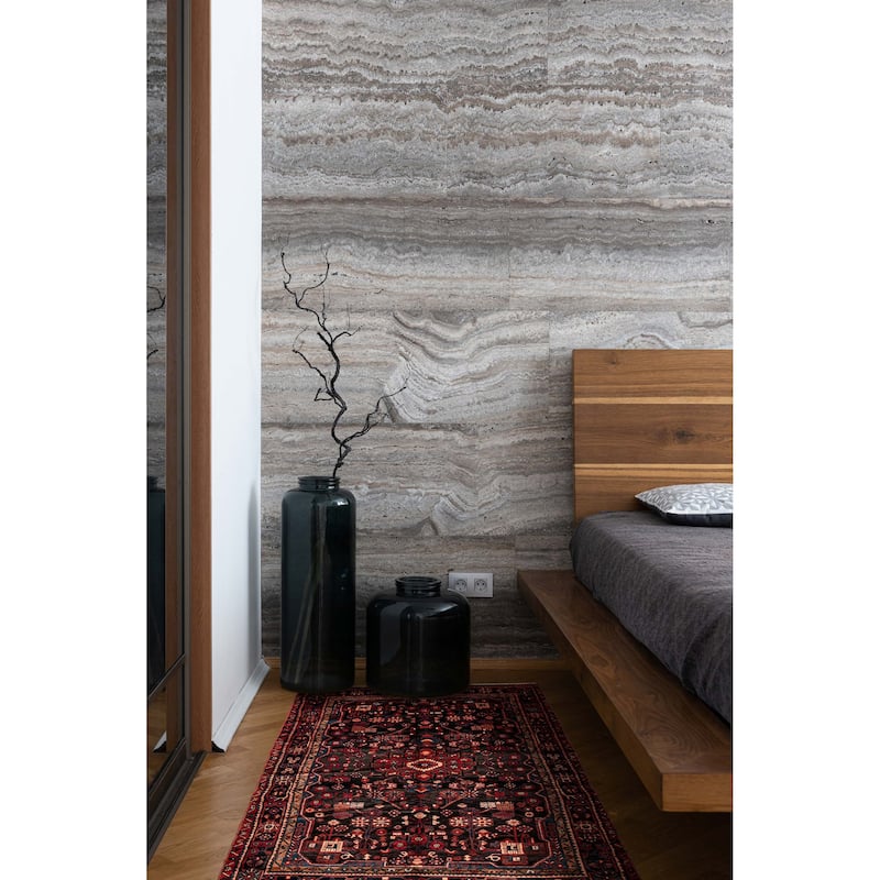 ECARPETGALLERY Hand-knotted Anadol Black Wool Rug - 5'5 x 10'0