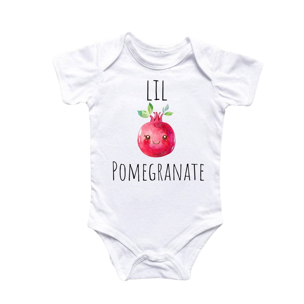 Pomegranate Fruit - Baby Boy Girl Clothes Infant Bodysuit Funny Cute Newborn