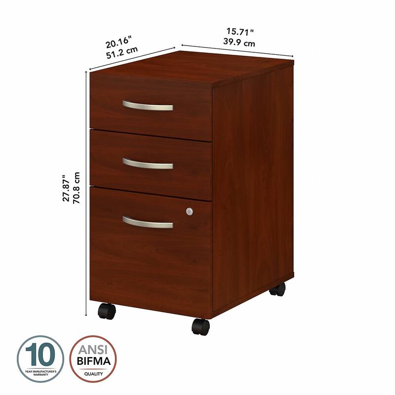 Bush Business Furniture Studio C 3 Drawer Storage File Cabinet