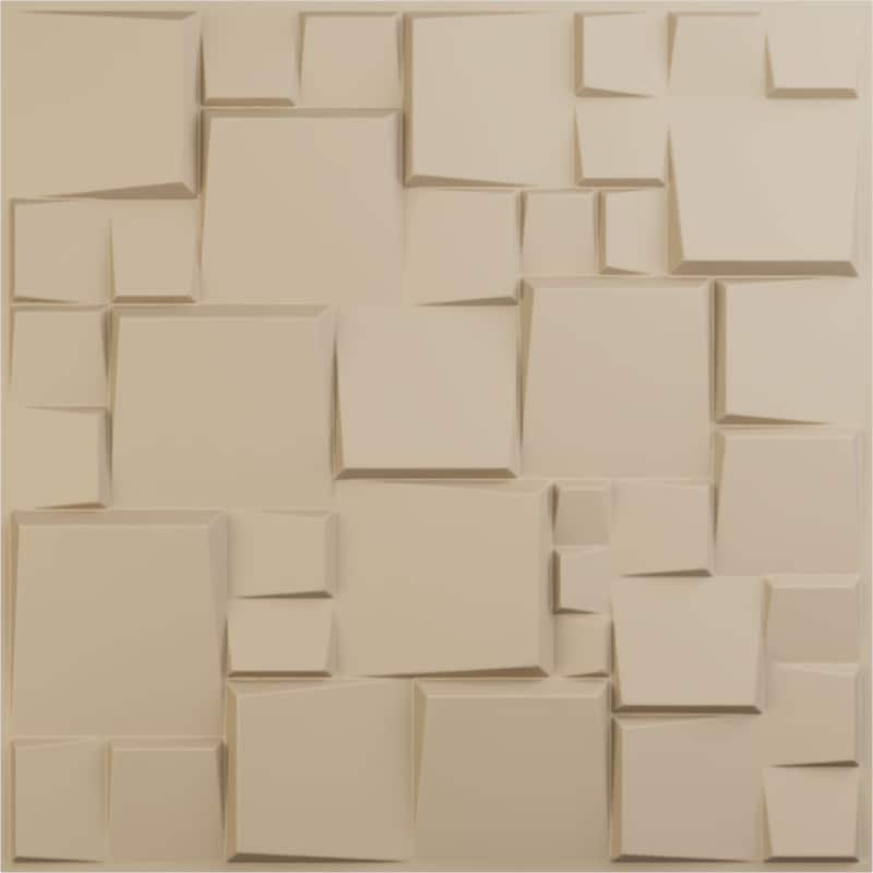 19 5/8"W x 19 5/8"H Modern Square EnduraWall Decorative 3D Wall Panel