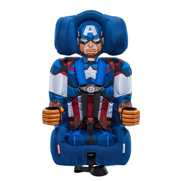 slide 2 of 8, KidsEmbrace Marvel Avengers Captain America Combination Harness Booster Car Seat - 15