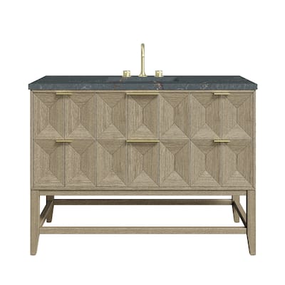 James Martin Vanities D100-V48-3PBL Emmeline 48" Single Basin Ash Wood