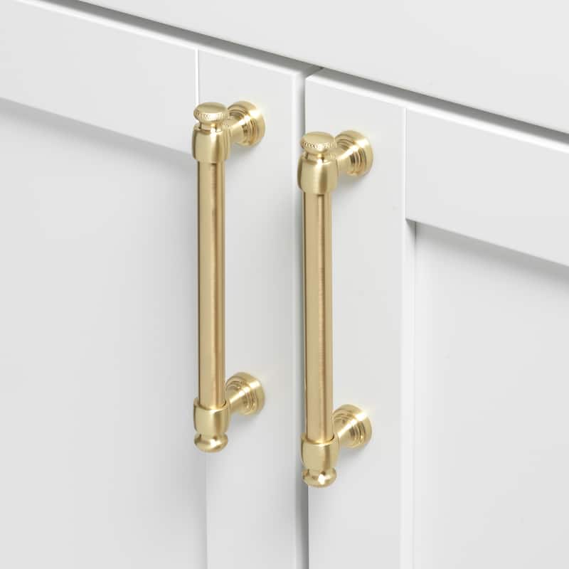 5 Inch Center to Center Classic Euro Bar Pull Cabinet Hardware Handle - 4361-128-CHPG