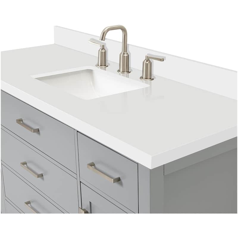 Ariel H055SWQRVO Bristol 55" Free Standing Single Rectangular Basin