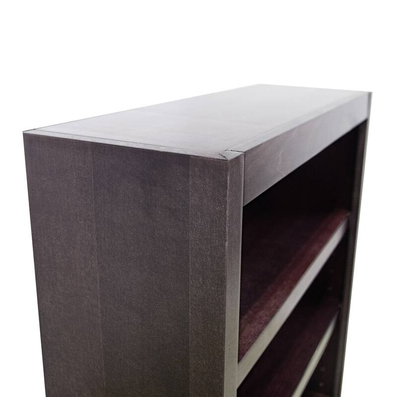 Concepts in Wood 4 Shelf Wood Bookcase, 48 inch Tall